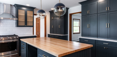 A Kitchen remodel with dark cabinets