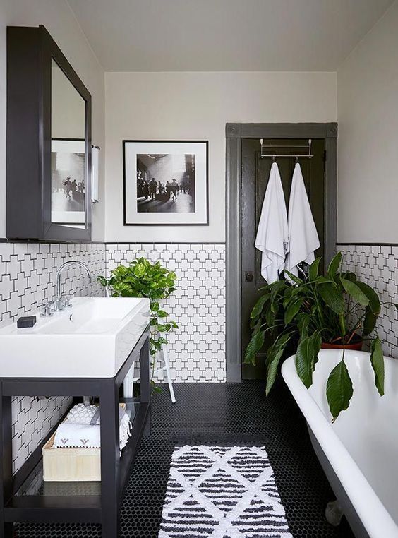 Image result for black bathroom