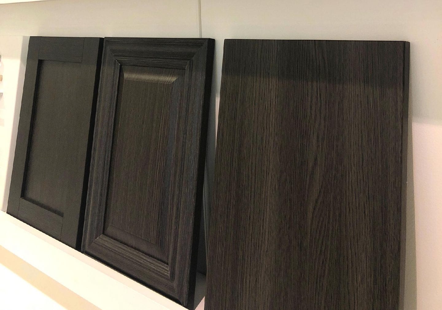  Three Dark-wood Cabinets 